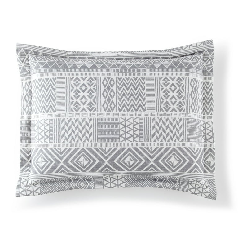 Gray Aztec Design Throw Pillow Gray Aztec Design Throw Pillow