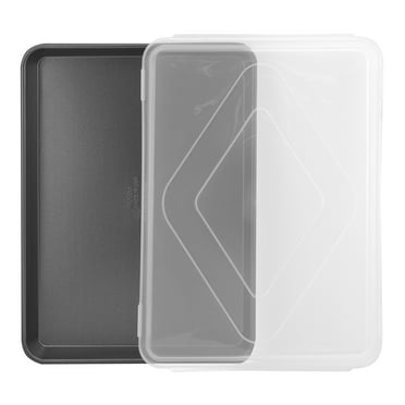 Mainstays Gray Covered Nonstick 17.3" x 12.5" x 1" Half Sheet Pan, Multi-Purpose, Jelly Roll Pan