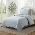 thumbnail image 1 of Mainstays Gray Paisley 2-Piece Quilt Set, T/TXL, 1 of 6
