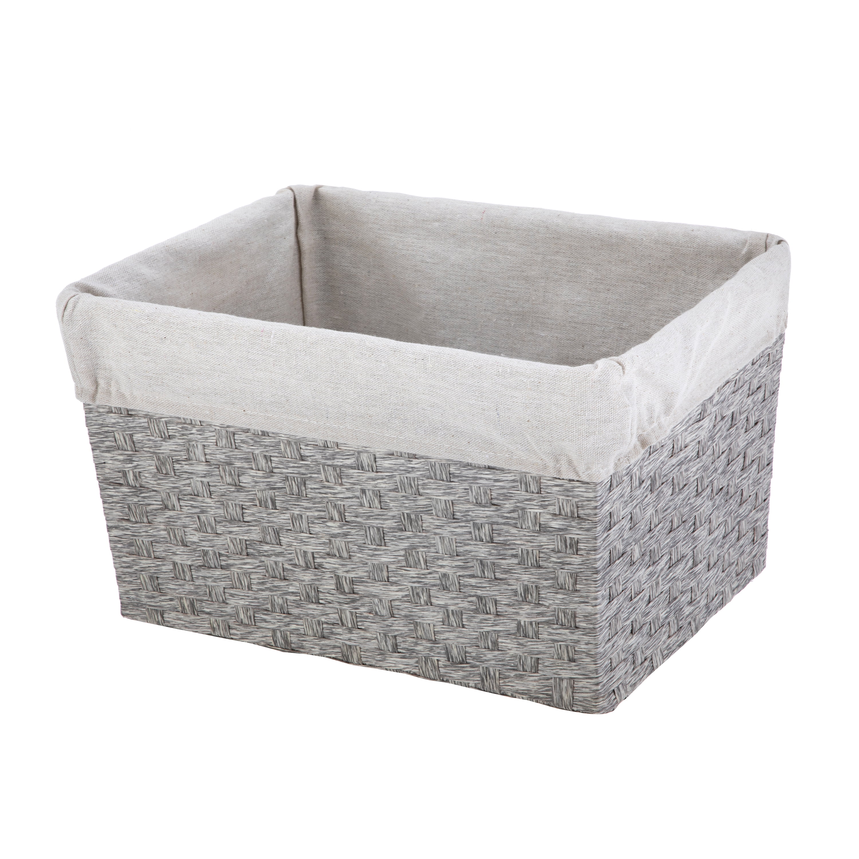 https://i5.walmartimages.com/seo/Mainstays-Gray-Paper-Rope-Medium-Storage-Basket-with-Liner-and-Handles_8b77ac63-fd0a-46ea-93d3-4d65c26718ae.e611c3fb798bdc1979b12908f8c8d8da.jpeg