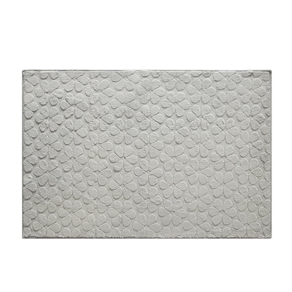 Mainstays Gray Raised Flower Rug For Adults, 30"x46"