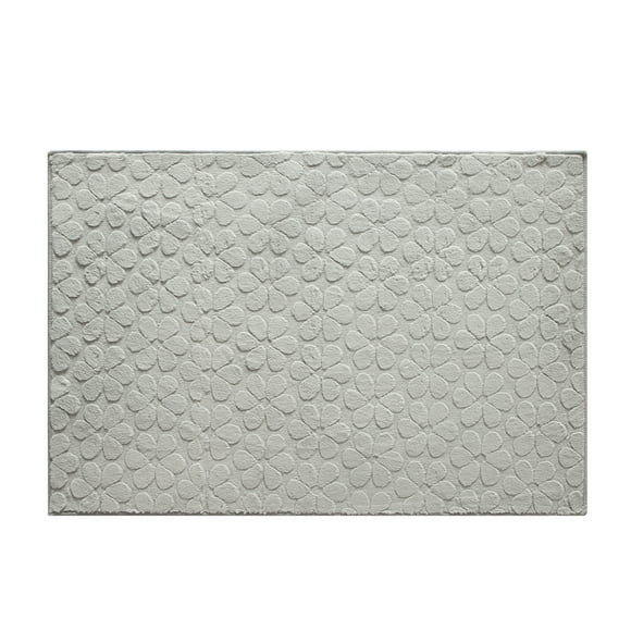 Mainstays Gray Raised Flower Rug For Adults, 30"x46"