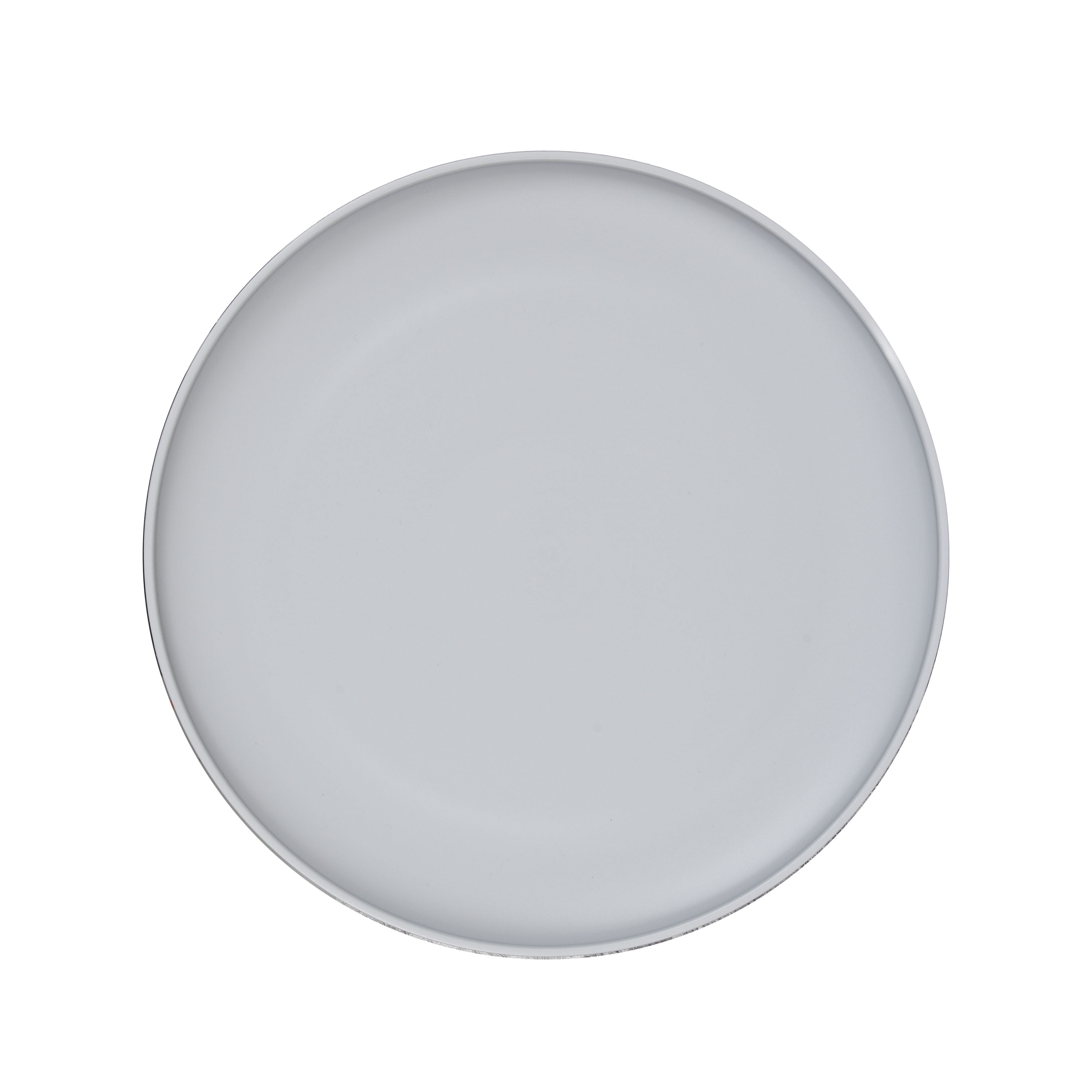 Mainstays Gray Round Plastic Plate, 10.5 inch