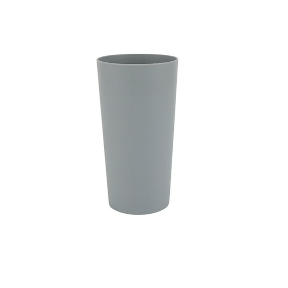 Mainstays - Gray Round Plastic Tumbler, 26-Ounce