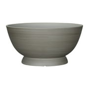 Mainstays Gray Sienna Bowl Recycled Resin Planter, 18in x 18in x 8.9in