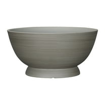 Mainstays Gray Sienna Bowl Recycled Resin Planter, 18in x 18in x 8.9in