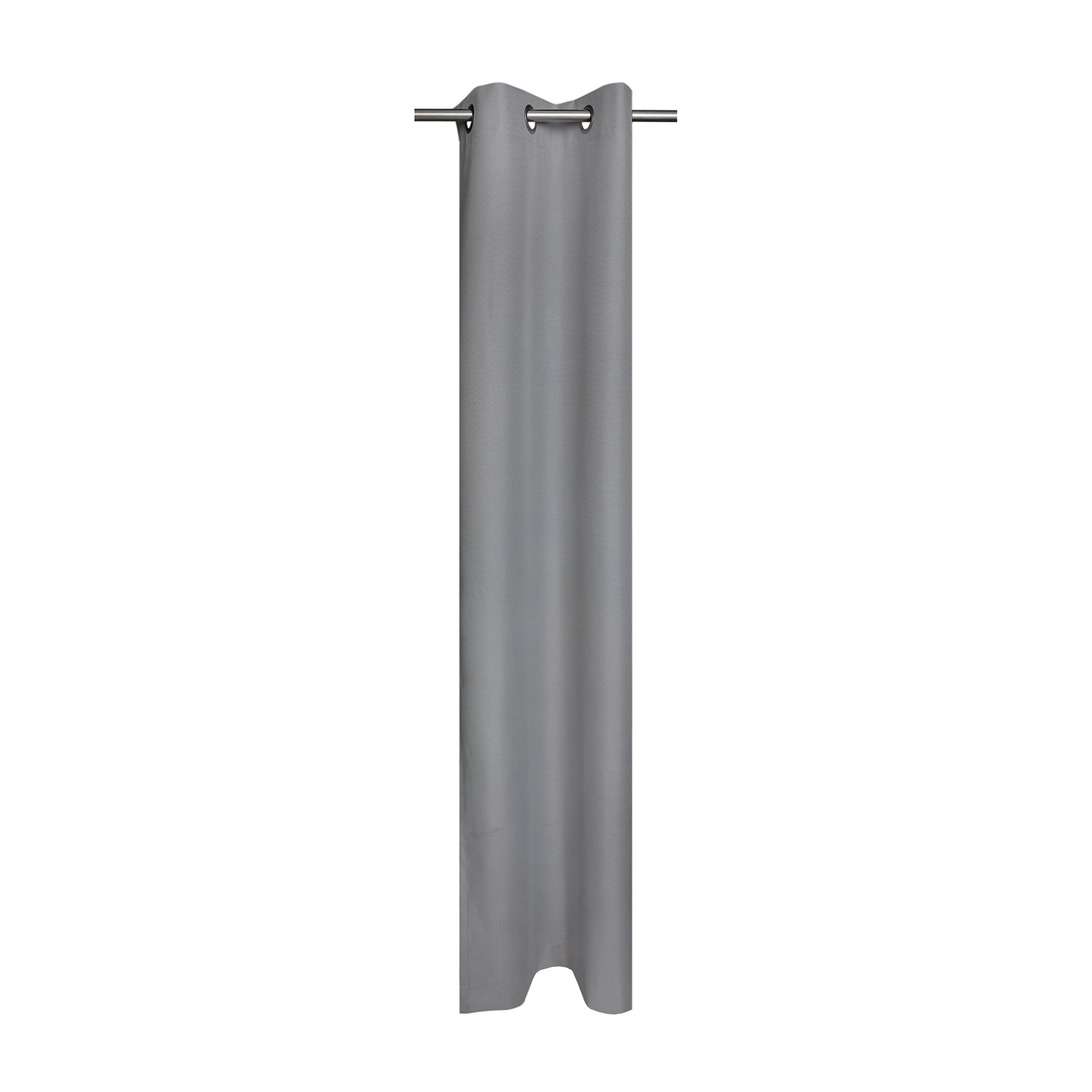 Mainstays Gray Solid Blackout Grommet Single Curtain Panel, 30" W x 84" L