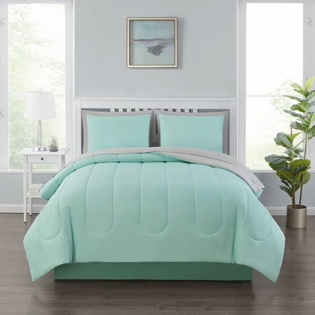 Mainstays Green 8 Piece Bed in a Bag Comforter Set, King