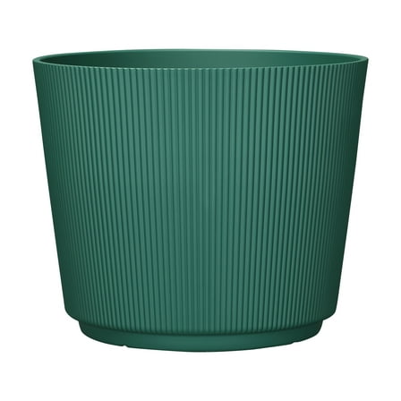 Mainstays 13.9" D x 11.4" H Parker Green Recycled Resin Planter