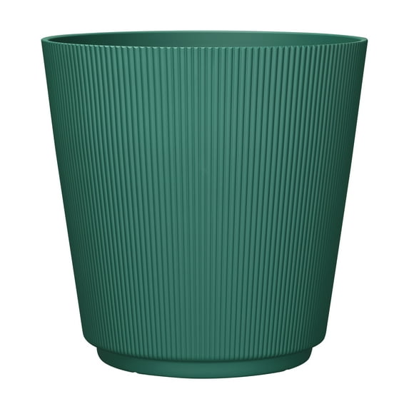 Mainstays 15.9" D x 15.8" H Parker Green Recycled Resin Planter