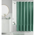thumbnail image 1 of Mainstays 16-Piece Green Textured Solid Shower Curtain Bathroom Set – Green Fabric Curtain with Rug, Hooks, Soap Pump & Tray, 1 of 9