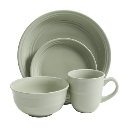 Mainstays Green Rainforest 16-Piece Dinnerware Set