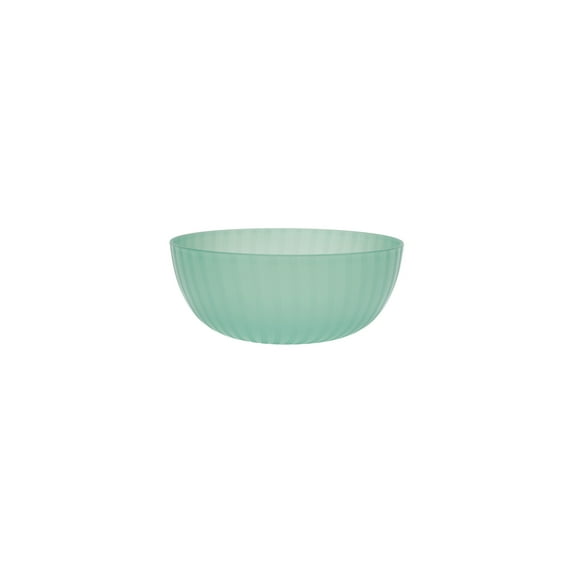 Mainstays - Green Round Plastic Swirl Pattern Cereal Bowl, 38-Ounce