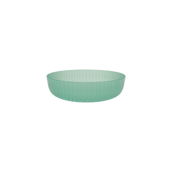 Mainstays - Green Round Plastic Swirl Pattern Dinner Bowl, 42-Ounce