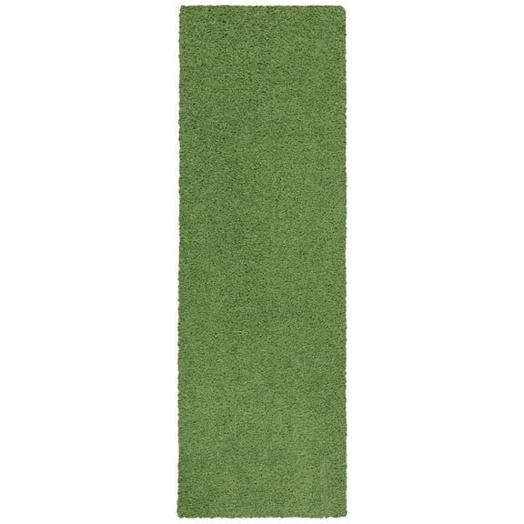 Mainstays Green Shag Indoor Runner Rug, 1 ft 9 in x 5 ft