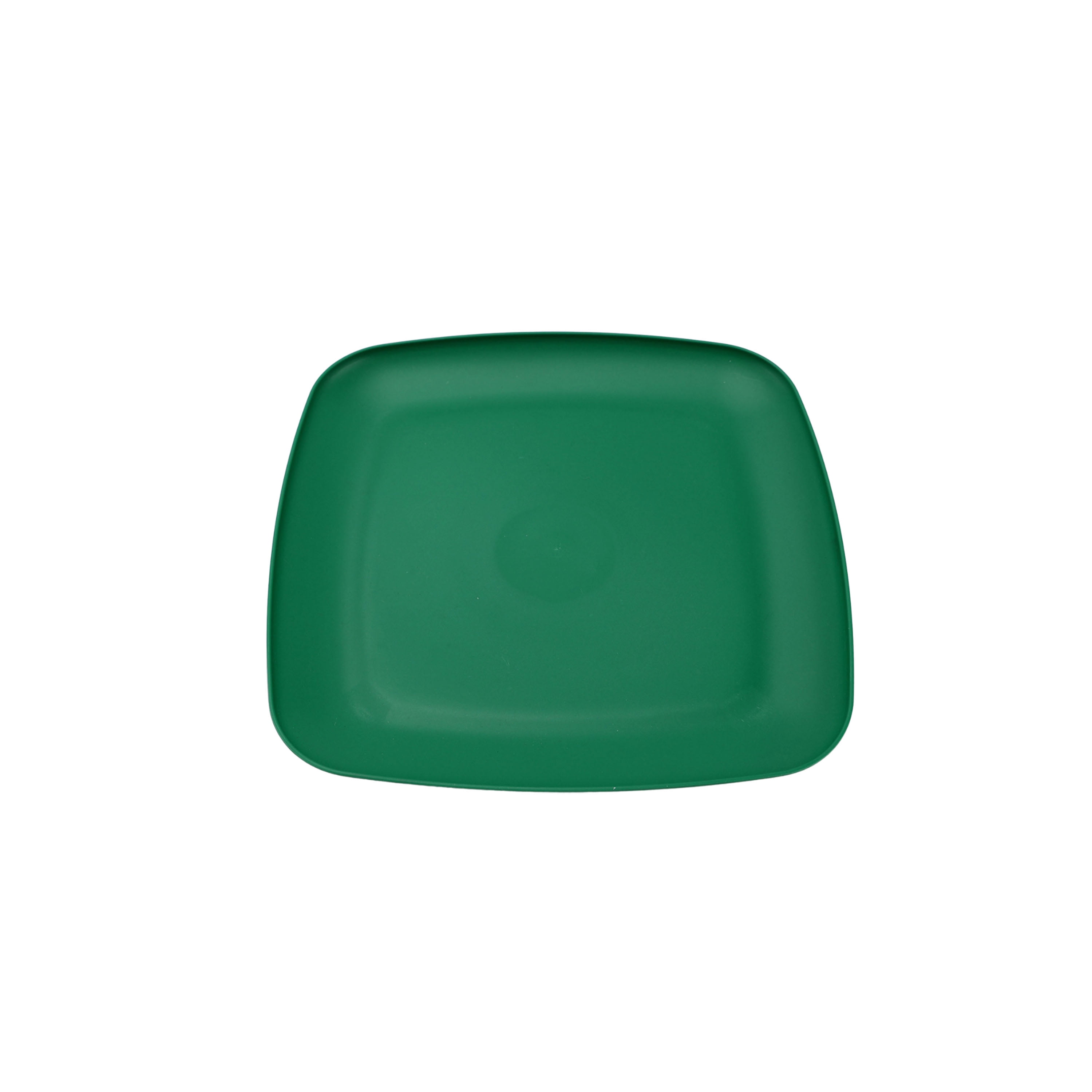 Mainstays Green Square Plastic Plate, 10.5inch