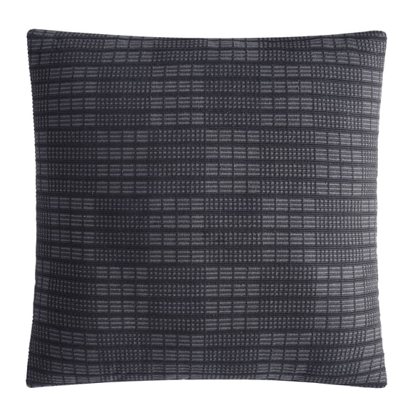 Mainstays Grey Geometic Grid 20" x 20" Decorative Throw Pillow
