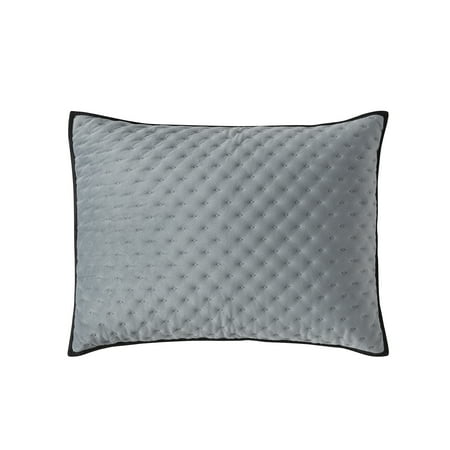 Mainstays Grey Mink Reversible Pillow Sham, Standard (1 Count)