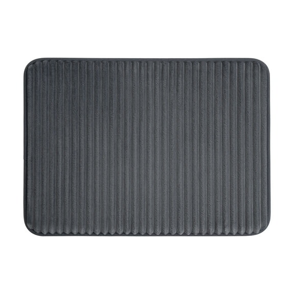 Mainstays Grey Performance Foam 17"x 24" Bath Rug
