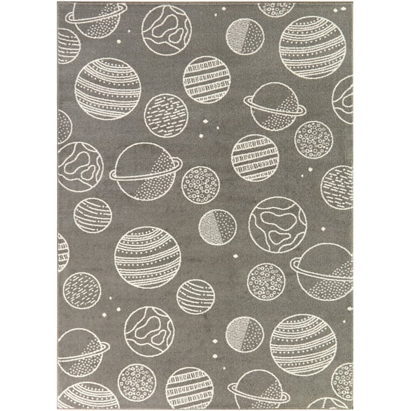 Mainstays Grey Space Indoor Rug, 5' 3"W x 7'L