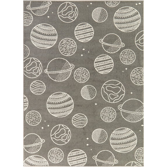 Mainstays Grey Space Indoor Rug, 5' 3"W x 7'L