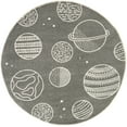 thumbnail image 1 of Mainstays Grey Space Round Indoor Rug, 47" Round, 1 of 6