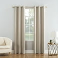 thumbnail image 1 of Mainstays Blackout Grommet Single Curtain Panel, 1 Panel, Beige, 40"W x 95"L, 1 of 7
