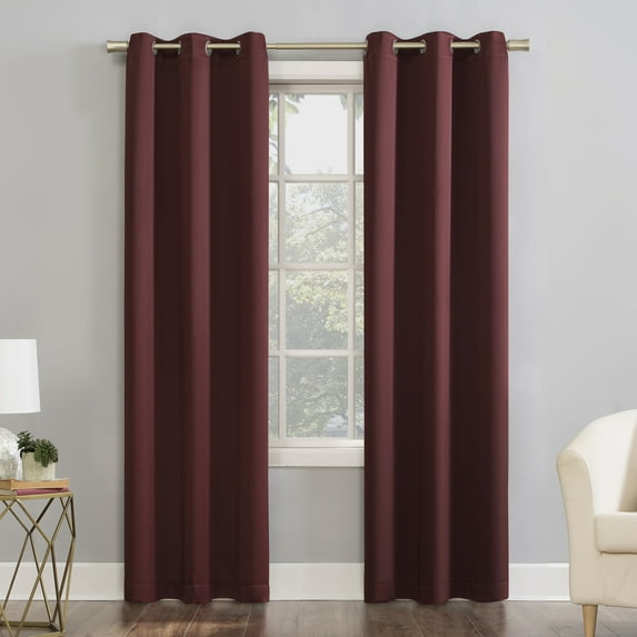 Mainstays Grommet Top Blackout Curtain Panel, 1 Panel, Russet, 40" W x 95" L
