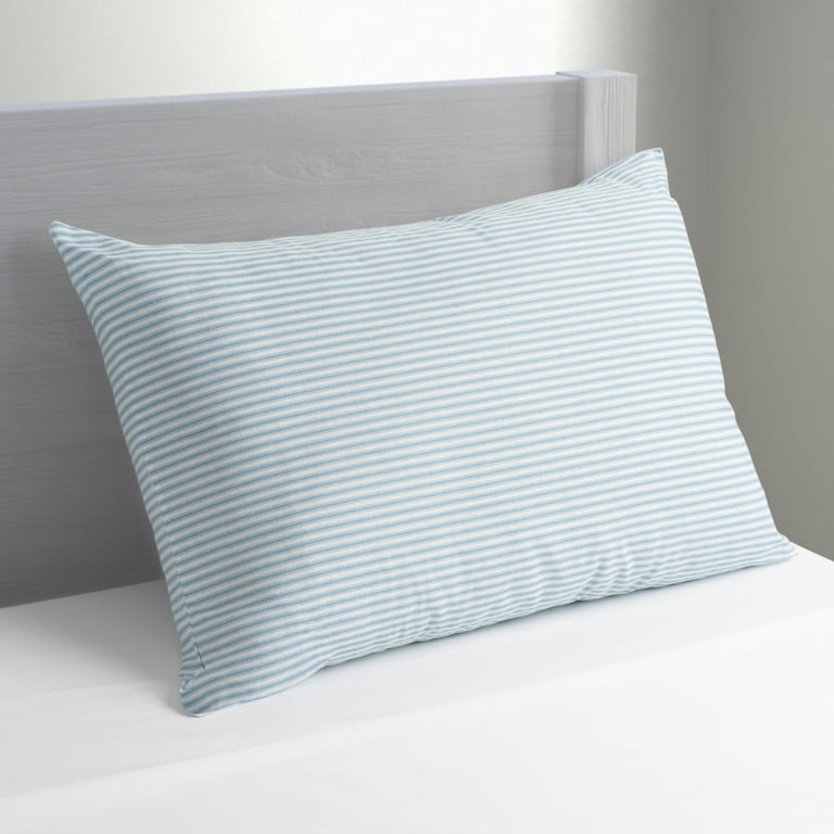 Mainstays HUGE Pillow 20 x 28 in Blue and White Stripe 