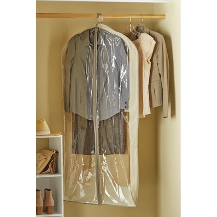 Mainstays Hanging Canvas Garment Bag for Suits and Dresses