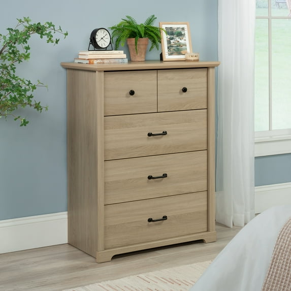 Mainstays Harrington 4 Drawer Dresser, Washed Oak Finish