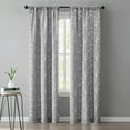 thumbnail image 1 of Mainstays Heathered Embroidered Sheer Curtain Panel Pair, Set of 2, Gray, 37"W x 84"L, 1 of 10