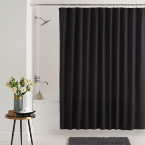 Mainstays Henderson Black Mosaic Polyester Shower Curtain, 72 in x 72 in
