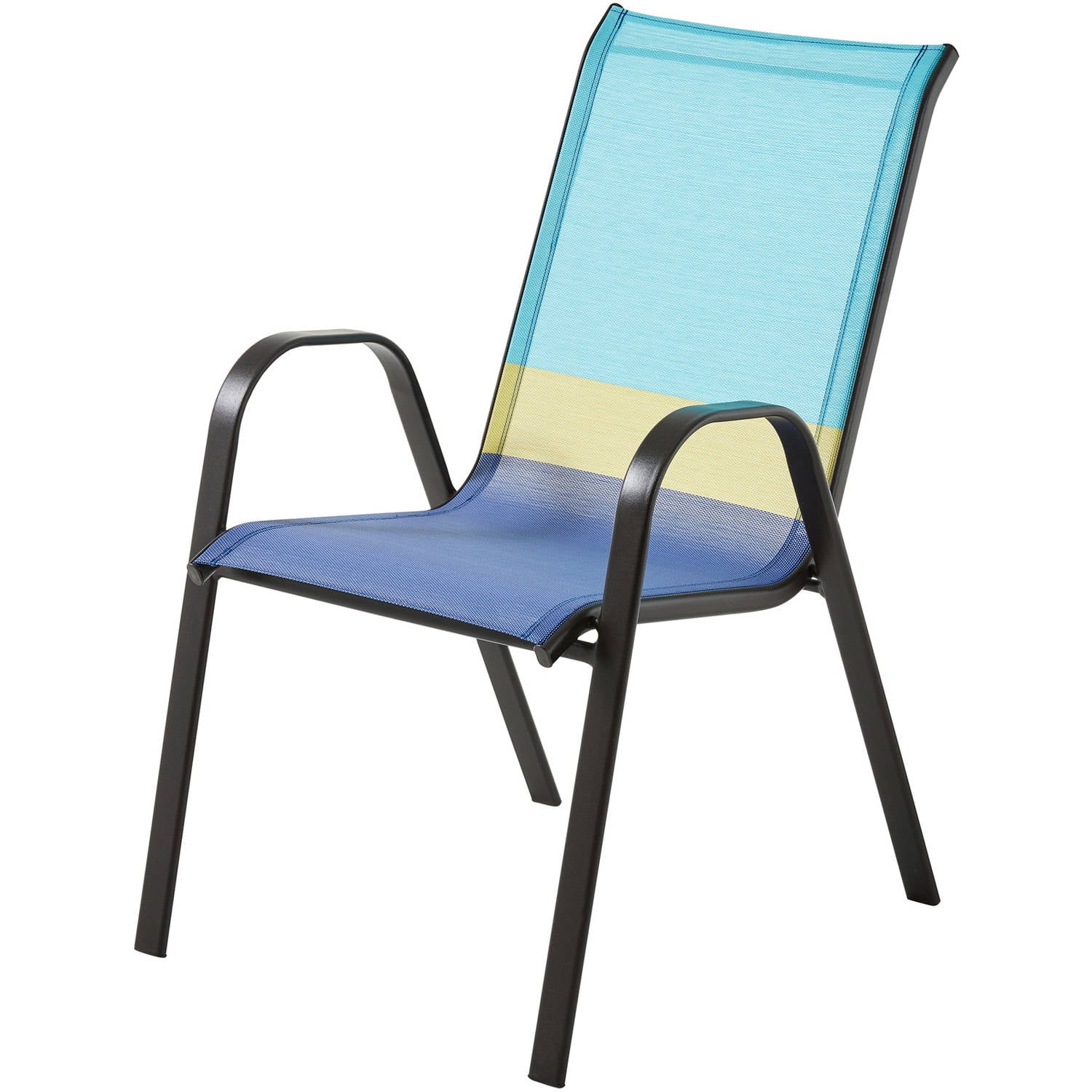 Mainstays Heritage Park Outdoor Patio Stacking Sling Chair Tan Walmart