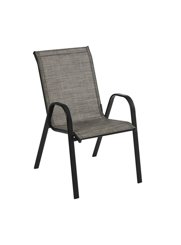 Mainstays Heritage Park Steel Stacking Chair (1 Pack), Grey