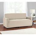 thumbnail image 1 of Mainstays Herringbone Stretch-to-Fit Loveseat Slipcover, 1-Piece, Tan, 1 of 10