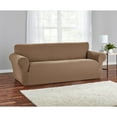 thumbnail image 1 of Mainstays Herringbone Stretch-to-Fit Sofa Slipcover, 1-Piece, Cocoa Brown, 1 of 10