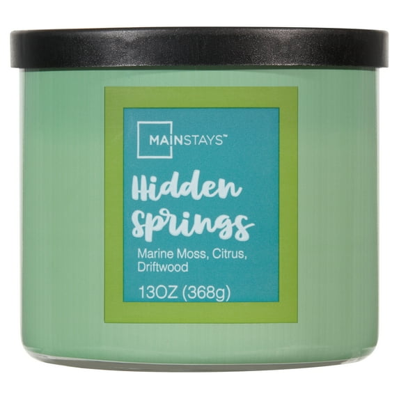 Mainstays Hidden Springs 3 wick candle, 13 Ounce