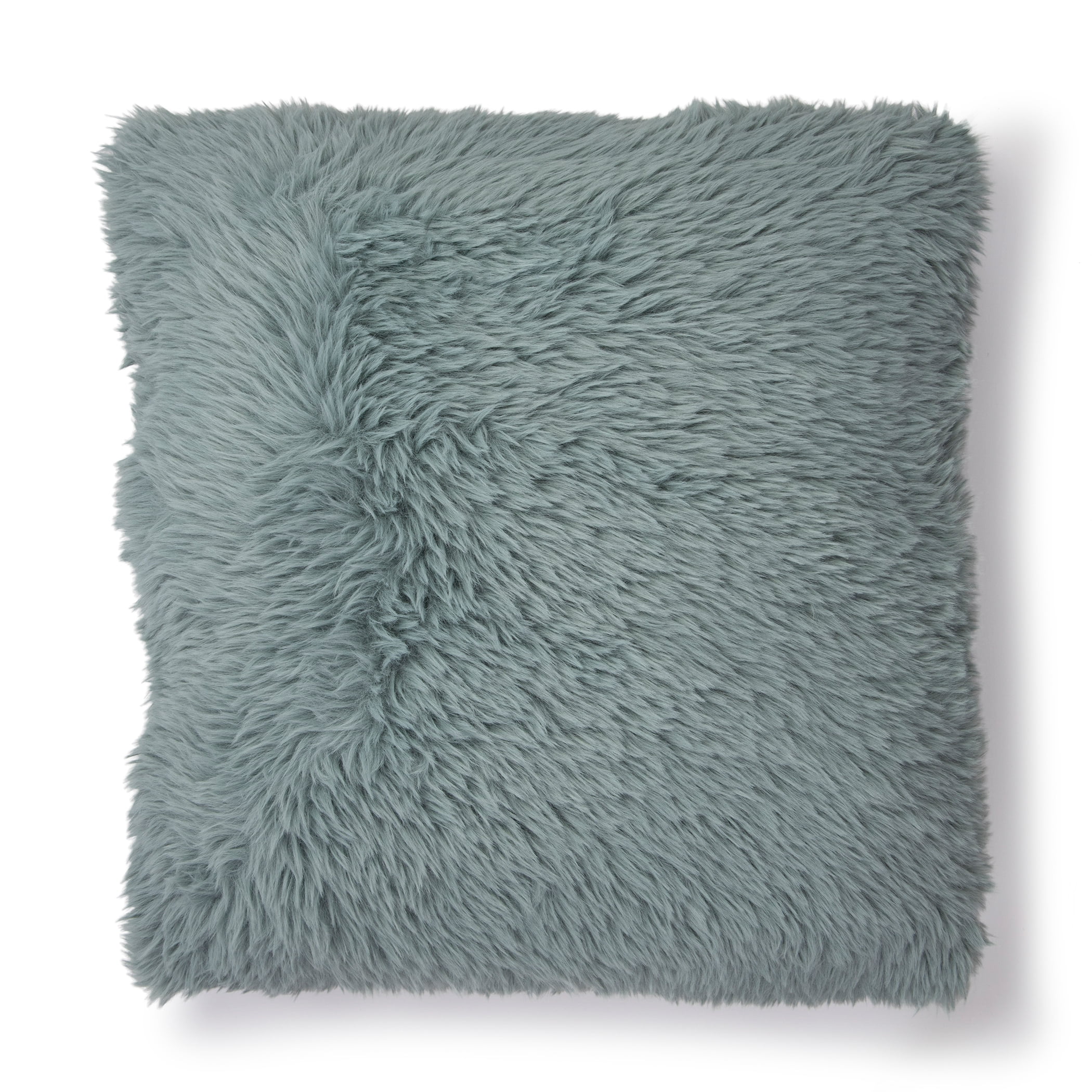 Mint green fur pillow hotsell