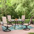 thumbnail image 1 of Mainstays Highland Knolls Padded Sling 5 Piece Outdoor Patio Dining Set, 1 of 5