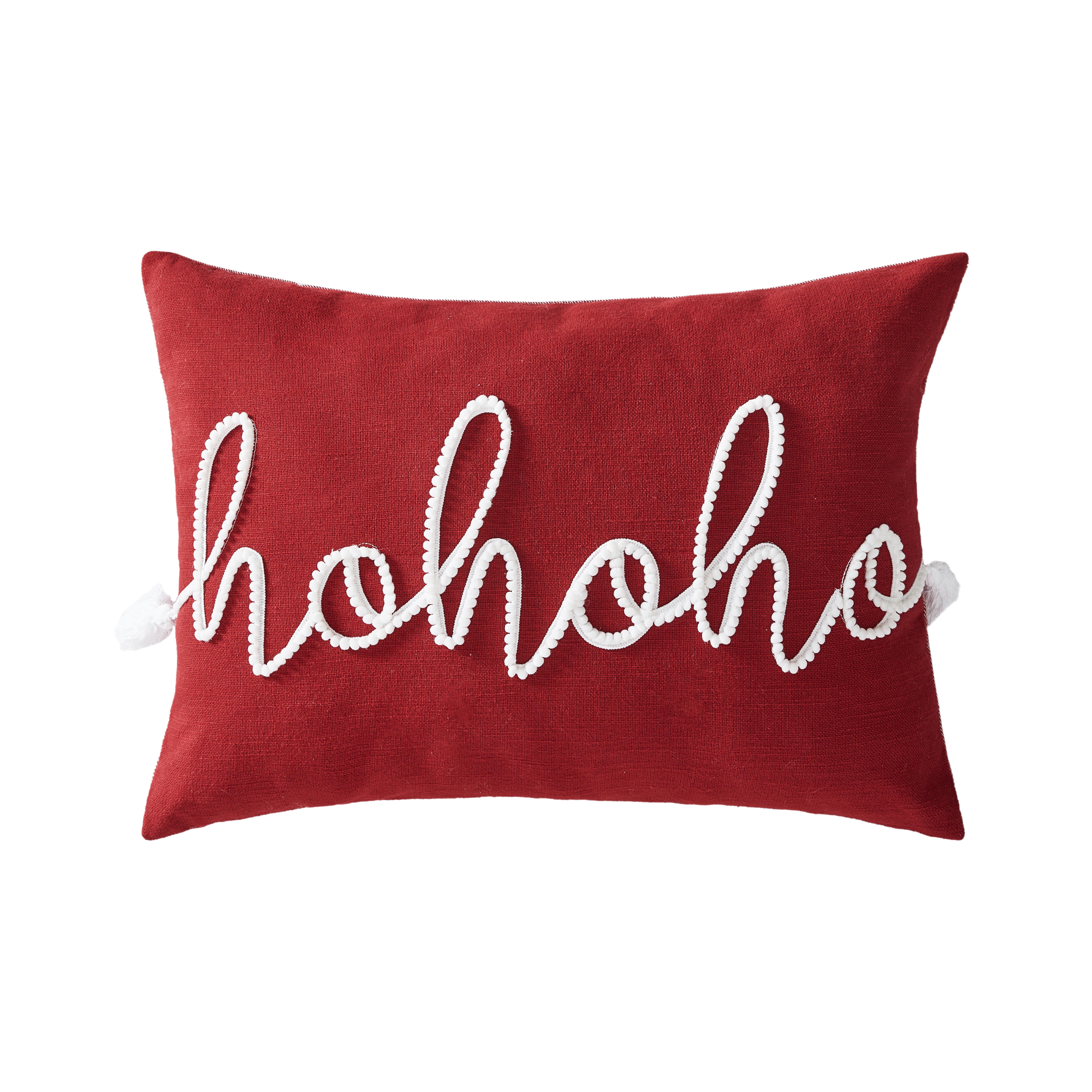 Mainstays 'Hohoho' Decorative Throw Pillow, 14”x20” - image 1 of 3
