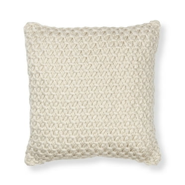 Mainstays Honeycomb Ivory Throw Pillow 18X18 Age Group All