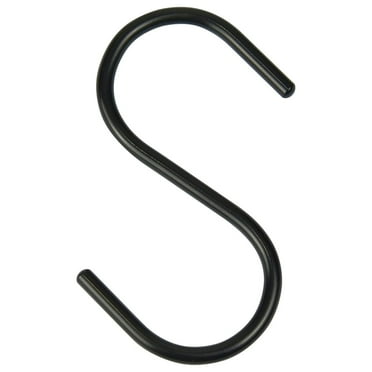 Mainstays Hooks, Black, 12 Piece/Set, 100% Iron