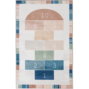 Mainstays Hopscotch Faux Fur Indoor Area Rug, 36 in x 56 in