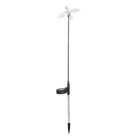 Mainstays Hummingbird Solar Garden Pathway Light, Acrylic and Stainless-Steel