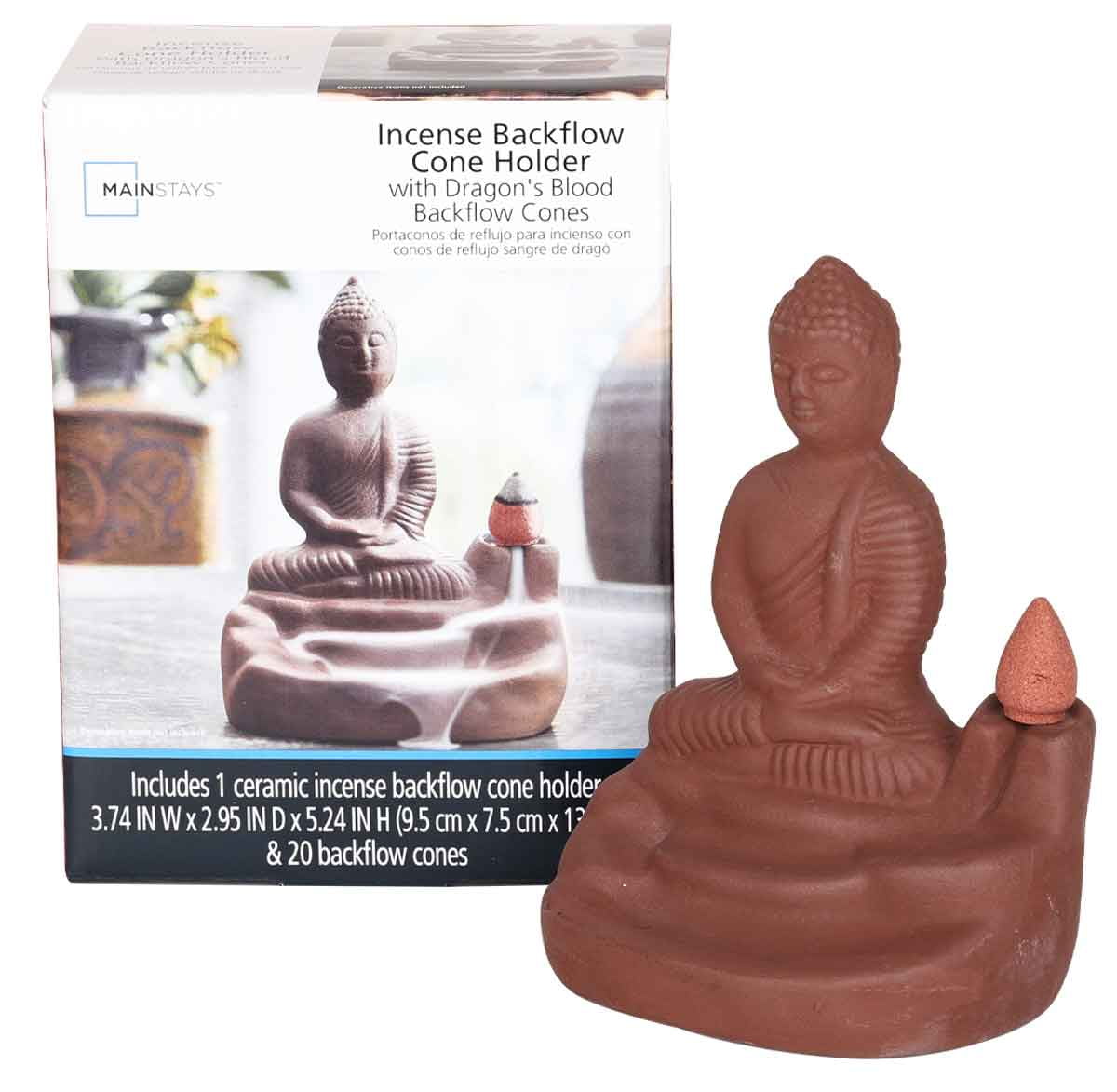 Mainstays Incense Backflow Buddha Burner