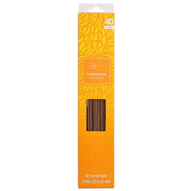 Mainstays Incense Sticks, Frankincense (Yellow), 40 Pack