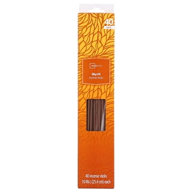 Mainstays Incense Sticks, Myrrh Fragrance (Orange), 40 Pack