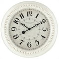 thumbnail image 1 of Mainstays Indoor 15.5" Round Antique White French Country Analog Traditional Wall Clock with Arabic Numbers, 1 of 5