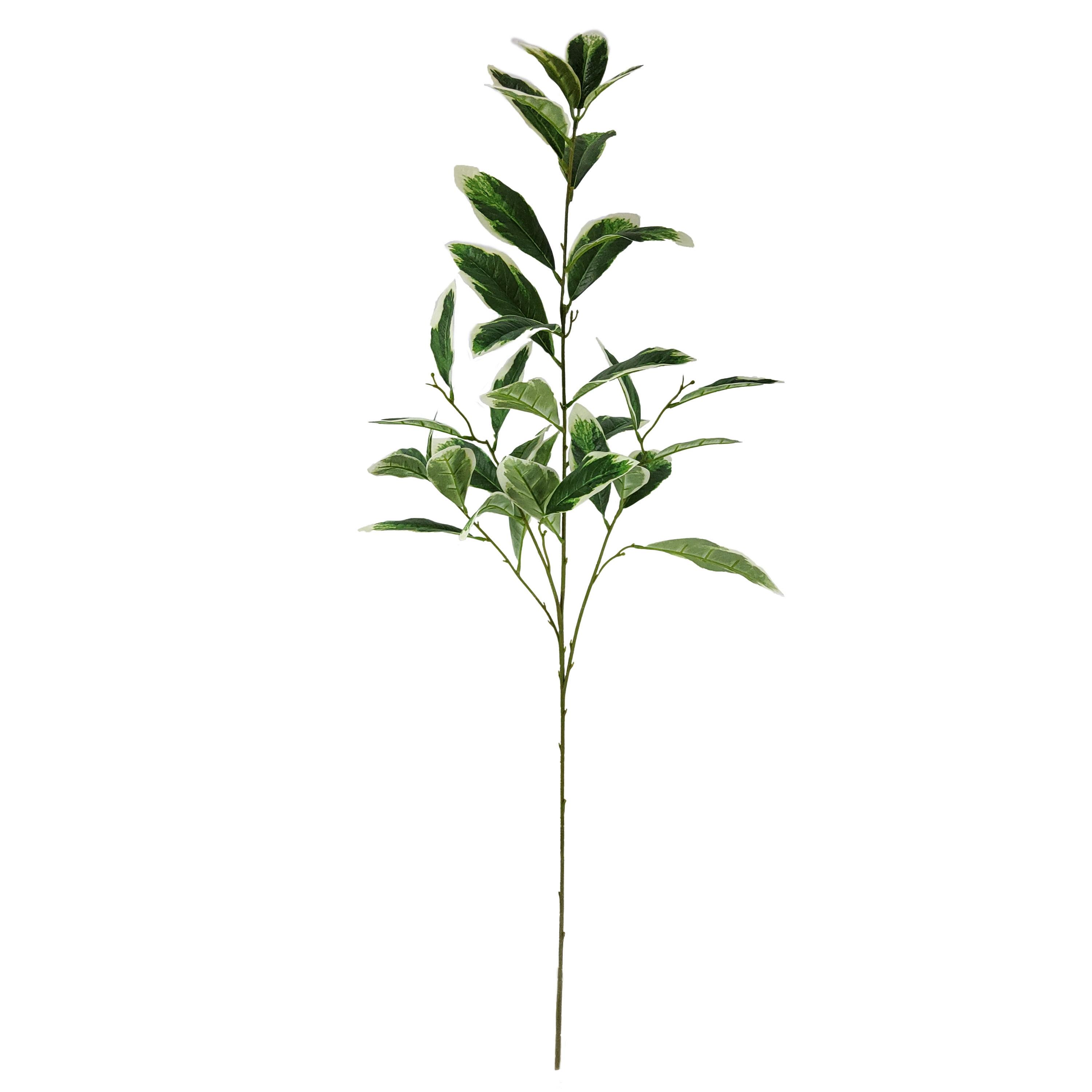 Mainstays 40.5" Indoor Artificial Foliage Stem, Peperomia, Green and White Color.